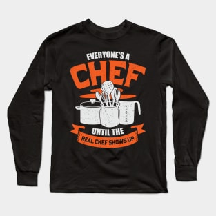Funny Cooking Profession Chef Gift Long Sleeve T-Shirt